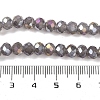 Baking Electroplate Glass Beads Strands DGLA-A039-J6MM-B06-4