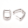 Brass Huggie Hoop Earrings EJEW-L234-61-2