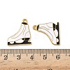 304 Stainless Steel Enamel Pendants STAS-L300-012G-24-3