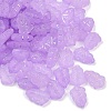 Frosted Transparent Acrylic Beads OACR-P029-04B-02-1