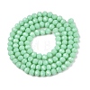 Opaque Solid Color Imitation Jade Glass Beads Strands LS-EGLA-A044-P4mm-D14-3