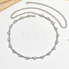 Alloy Crystal Rhinestone Heart Link Waist Chains for Women WGA2267-01-2