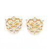 Brass Micro Pave Cubic Zirconia Pendants KK-N263-77B-G-1
