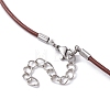 Natural Citrine Round Pendant Necklaces NJEW-JN04478-04-5