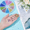 120g 10 Colors AB Color Plated 3D Nail Art Glass Mini Ball Beads MRMJ-PH0003-05-3