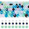 6 Strands 3 Styles Glass Beads Strands EGLA-TA0013-71A-3