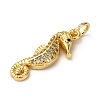 Brass Micro Pave Cubic Zirconia Pendants KK-A265-10A-01G-2