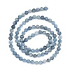 Natural Devil Blue Aquamarine Beads Strands G-NH0073-B01-4mm-3