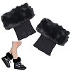 Acrylic Fiber Woolen Yarn Socks Leg Cover AJEW-WH20018-149B-1