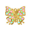 304 Stainless Steel Enamel Pendants STAS-OY005-33G-1