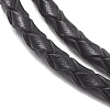 3MM Round Braided Leather Bracelet Making AJEW-JB01542-01-3