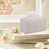 Crossed Textured Imitation Leather Tissue Boxes CON-WH0095-208A-4