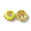 Rack Plating Brass Cubic Zirconia Beads KK-C007-15G-03-3