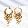 304 Stainless Steel Hoop Earrings for Women EJEW-G463-03G-2