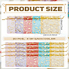 20Pcs 5 Colors Heart Printed Organza Bags OP-LP0001-10-2
