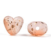 Transparent Frosted Spray Painted Acrylic Beads X1-FACR-TAC0004-02B-2