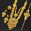 Alloy Pendant Necklaces & Stud Dangle Earrings & Rings & Link Bracelets Sets WGB9A17-01-2