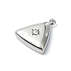 304 Stainless Steel Rhinestone Pendants STAS-L022-447P-2