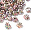Transparent Resin Rondelle European Beads RESI-S023-20-1