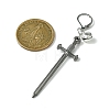 Alloy Sword Big Pendant Decorations HJEW-JM01547-3