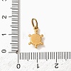 304 Stainless Steel Micro Pave Clear Cubic Zirconia Pendants CU-CBA703A-01G-05-3