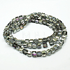 Electorplated Glass Beads EGLA-E006-1C-4