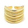 Brass Open Cuff Ring RJEW-C033-05G-2