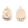 Brass Micro Pave Colorful Cubic Zirconia Pendants KK-N216-578LG-1