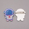 Astronaut Plastic Brooch for Backpack Clothes JEWB-TAC0007-01-1