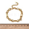 304 Stainless Steel Figaro Chains Bracelets for Women SA-CBA4051-10G-3