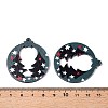 Printed Poplar Wood Pendants FIND-N005-74Q-3