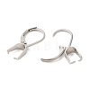 304 Stainless Steel Leverback Earring Findings STAS-U025-01P-02-2