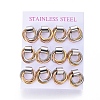304 Stainless Steel Stud Earrings EJEW-L241-03A-3