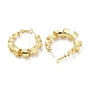 Brass Wrapped Hoop Earrings EJEW-M260-05G-2