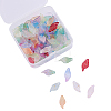 100Pcs 10 Colors Glass Pendants GLAA-CJ0001-45-4