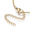 Brass Micro Pave Clear Cubic Zirconia Pendant Necklaces NJEW-R256-12-5