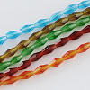 Glass Beads Strands GLAA-R026-8x4mm-M-1