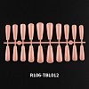 Solid Color Plastic Seamless Toe False Nail MRMJ-R106-TBL012-2