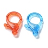 Transparent Plastic Lobster CLaw Clasps KY-H005-A-M-3