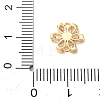 Brass & Rhinestone Connector Charms RB-CBAFDDC-01G-3