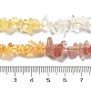 Natural Quartz Crystal & Strawberry Quartz & Citrine Beads Strands G-L610-A24-01-5