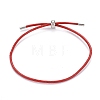 Adjustable PU Leather Cord Slider Bracelets BJEW-F412-05P-A-1