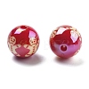 Christmas Theme UV Plating Acrylic Beads OACR-M022-08A-2