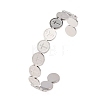 201 Stainless Steel Cuff Bangles for Women BJEW-T024-01B-P-2