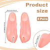 Plastic Mannequin Foot Display Stands for Socks AJEW-WH0871-14-2