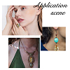 6Pcs 6 Styles Natural Crackle Agate & Brazilian Agate & Dragon Veins Agate Cabochons G-FH0002-63A-6