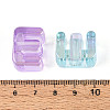 UV Plating Transparent Acrylic European Beads OACR-M027-02E-4