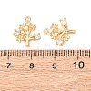 Brass Micro Pave Cubic Zirconia Pendants KK-A284-10B-G-3