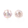 Electroplate Transparent Round Glass Beads GL-CBA6A73-AB08-2