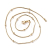 Brass Snake Chain Necklaces X-NJEW-I247-05G-2